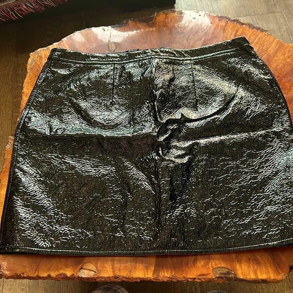 Wet Look Poly Zipper with Velvet Suede Interior Thick Sexy Vintage Mark Avon L M - Picture 3 of 7